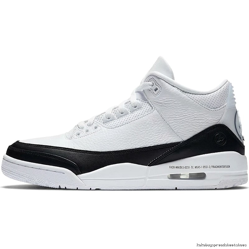 Jordan AJ3 Black and White Retro Sports Shoes