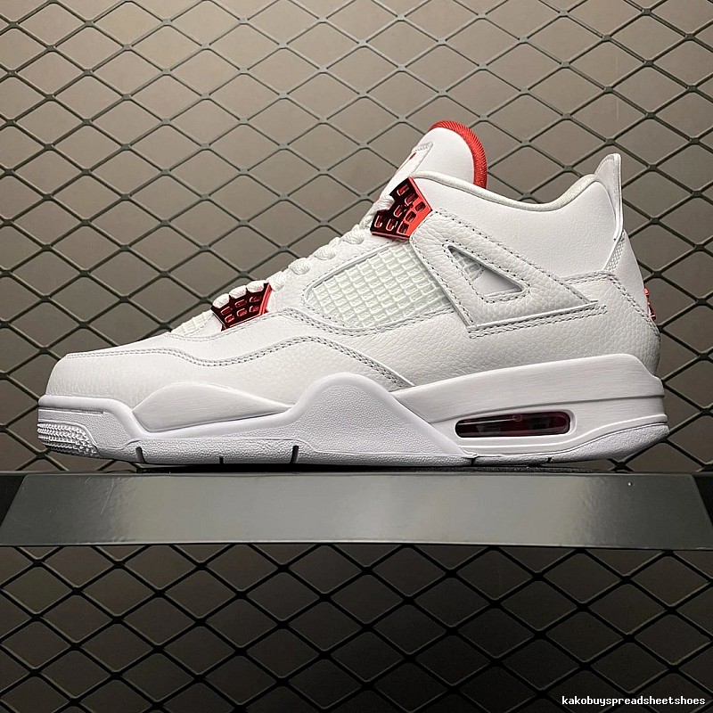 Jordan Basketball High-Tops, White and Red and Perforated Toe