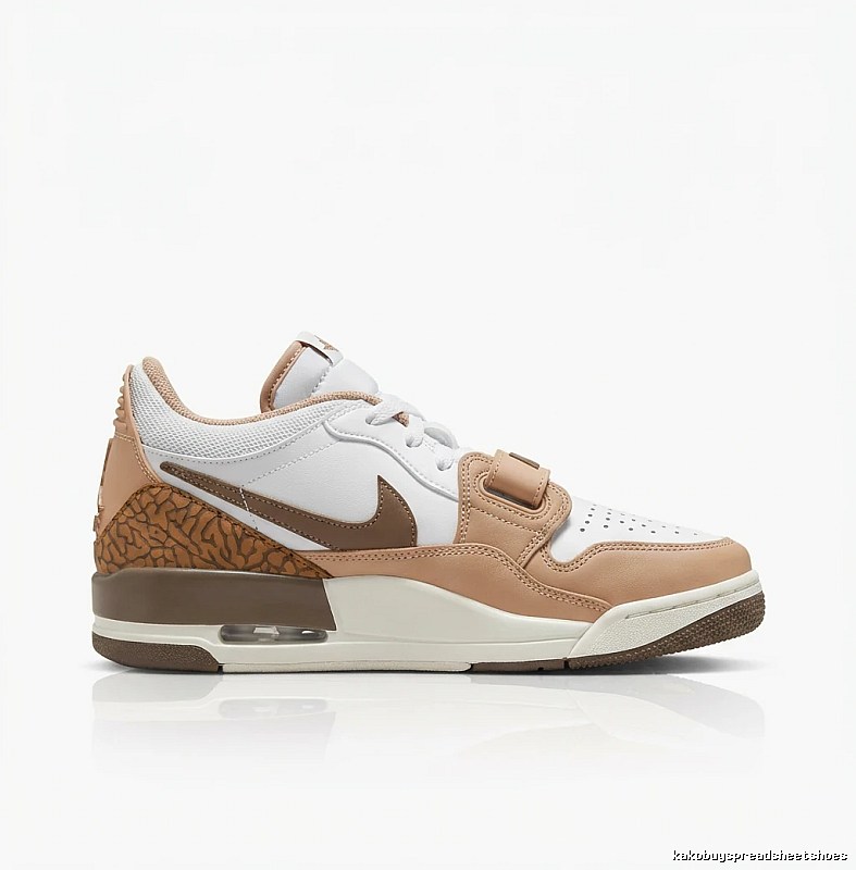 Jordan Retro Brown and White Sneakers