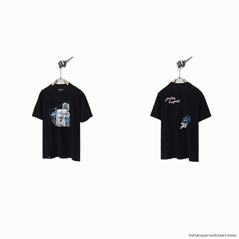 Jordan x TS Co-branded Street Style Black T-shirt