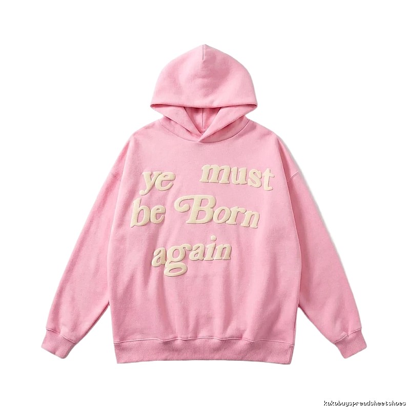 Kanye's Rebirth Series Pink Trendy Hoodie