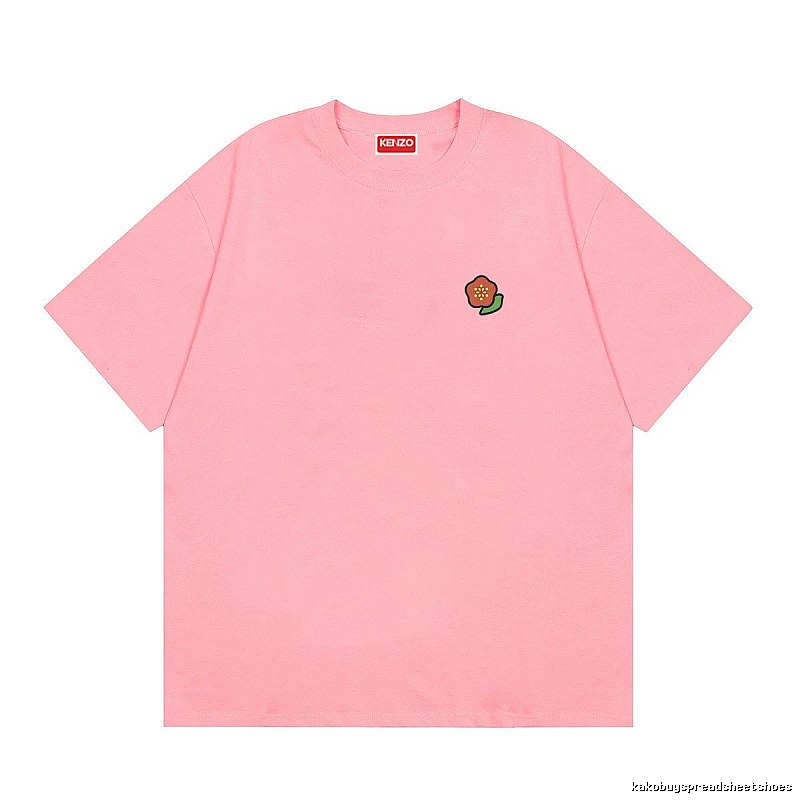 KENZO Begonia Collection Casual Style Pink T-Shirt