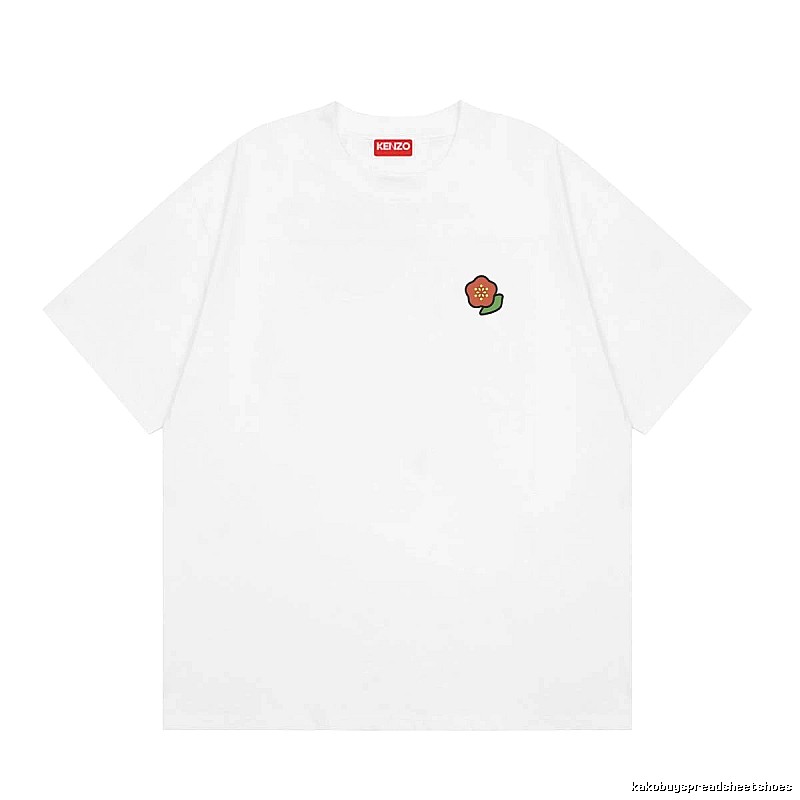 KENZO Crabapple Blossom Casual Style White Short Sleeve T-shirt