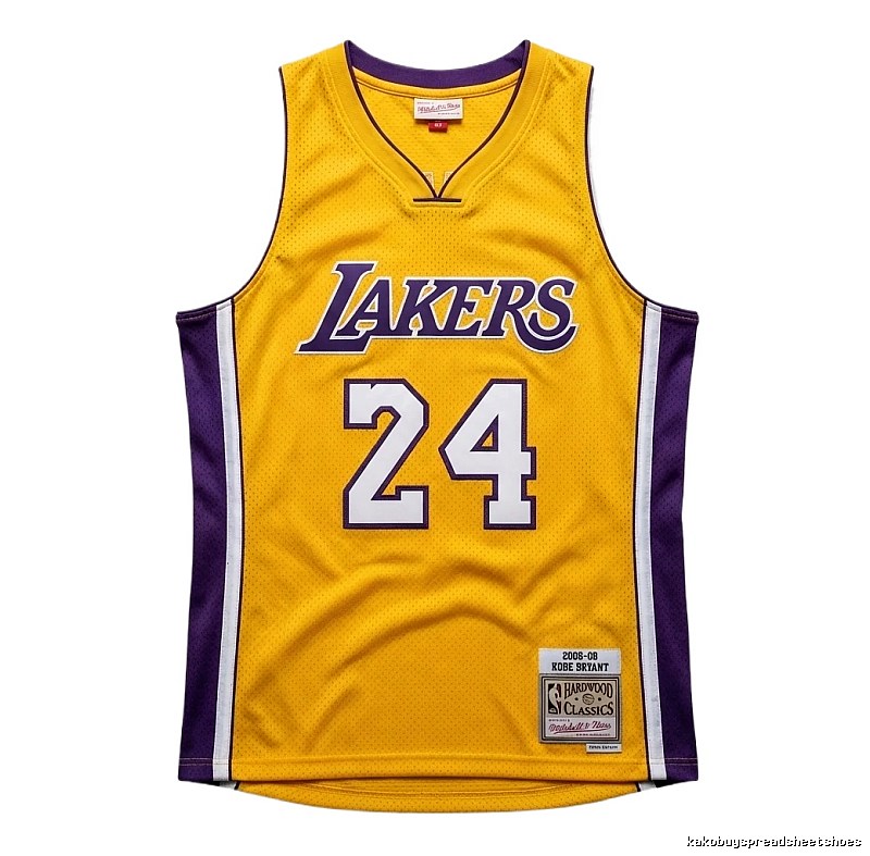 Kobe Kobe No. 24 yellow jersey