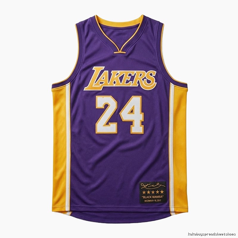 Kobe Lakers No. 24 basketball jersey