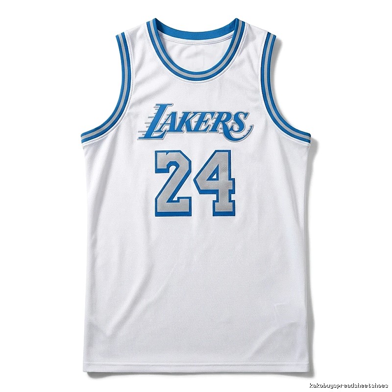 Kobe Lakers retro-style white jersey