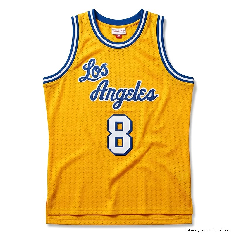 Kobe Los Angeles retro-style yellow jersey