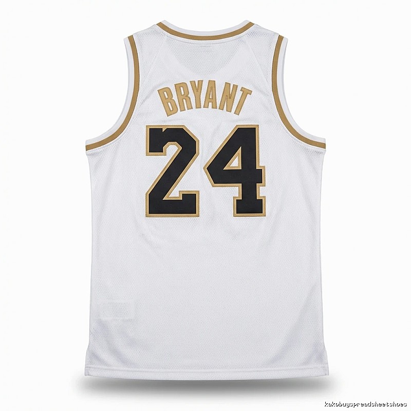 Kobe No. 24 retro-style white jersey