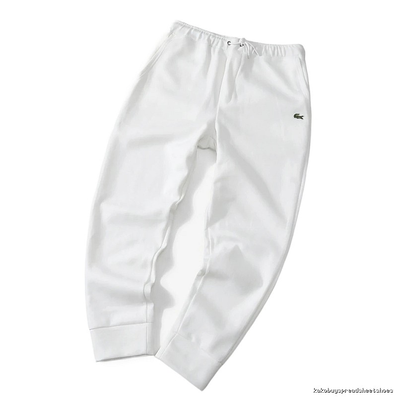 Lacoste casual style white sweatpants