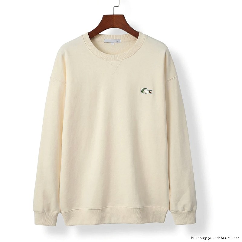 Lacoste simple off-white sweatshirt