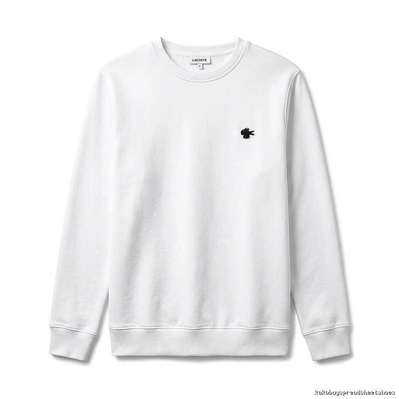 Lacoste simple style white sweatshirt