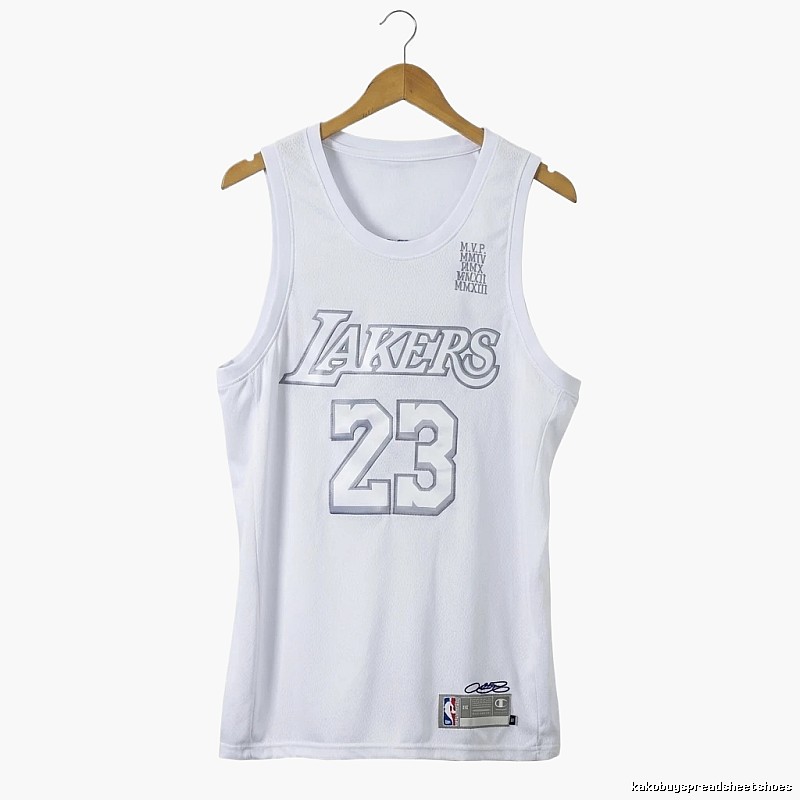 Lakers LBJ retro white vest