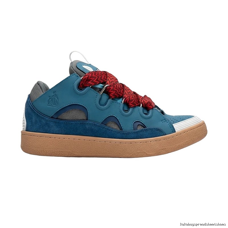 LANVIN retro-style blue sneakers
