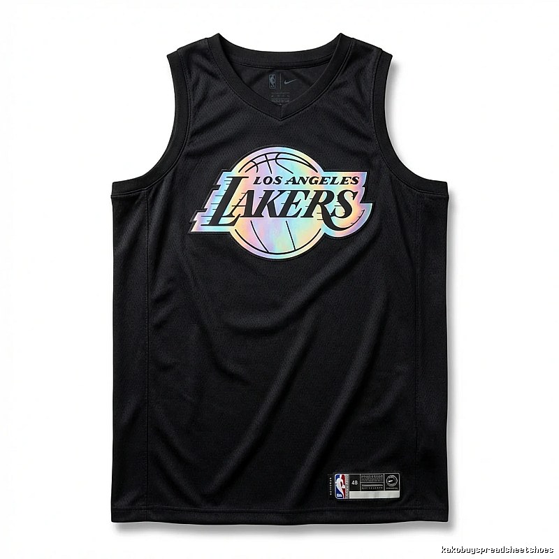 LBJ Lakers black trendy brand vest