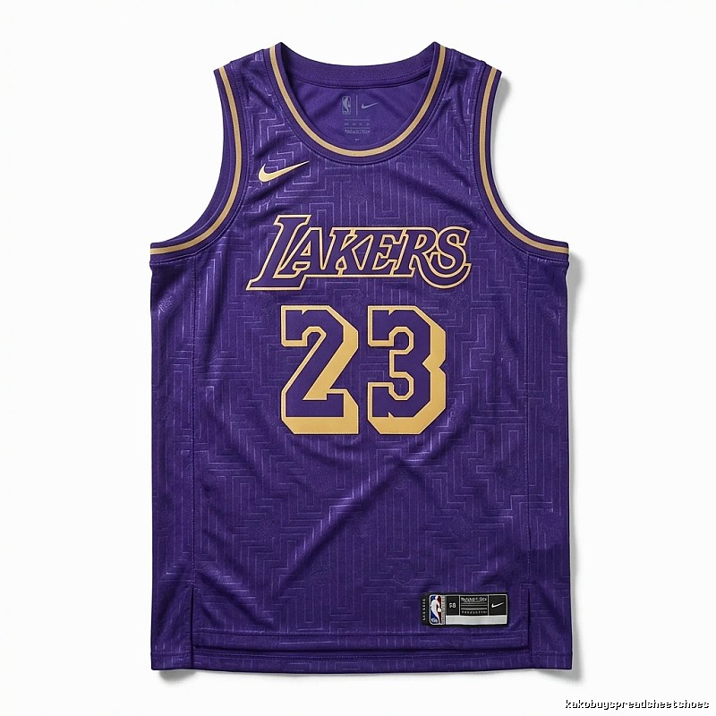 LBJ Lakers retro purple jersey