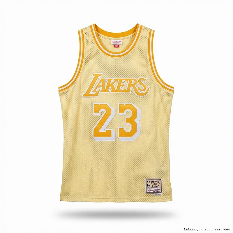 LBJ Lakers retro yellow jersey