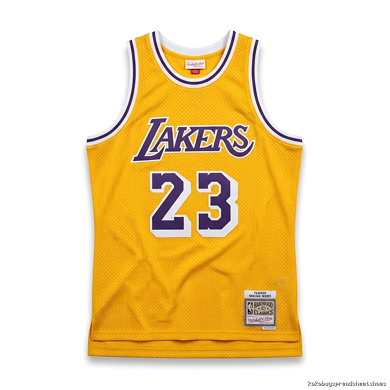 LBJ Lakers retro yellow jersey