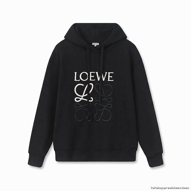 LOEWE letter embroidery style hoodie