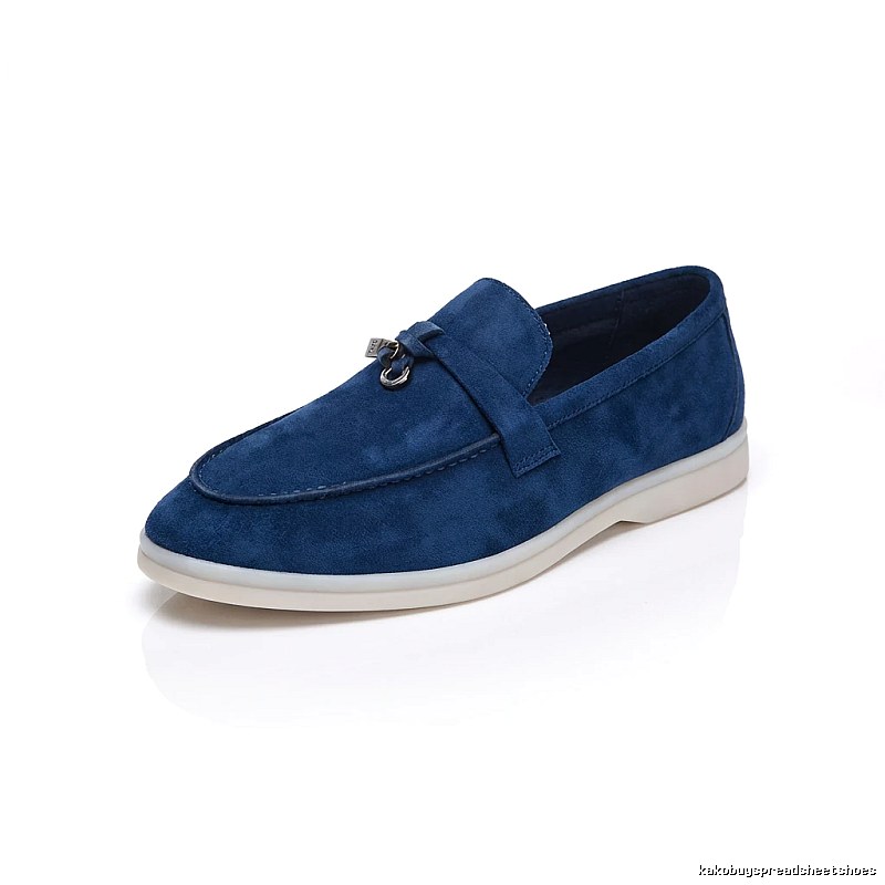 Loro Piana casual style navy blue shoes