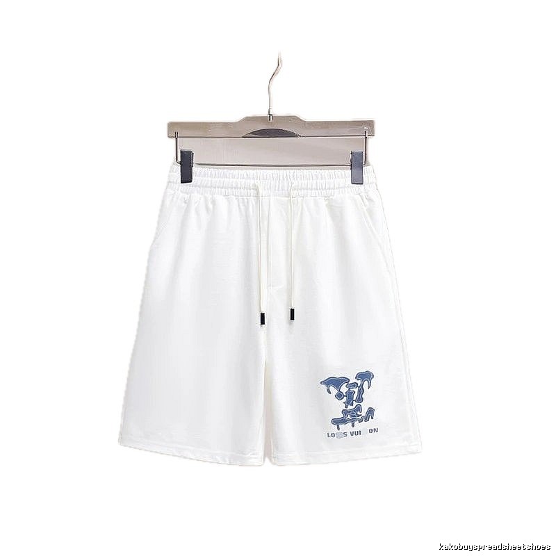 Louis Vuitton Graffiti Casual Style White Shorts