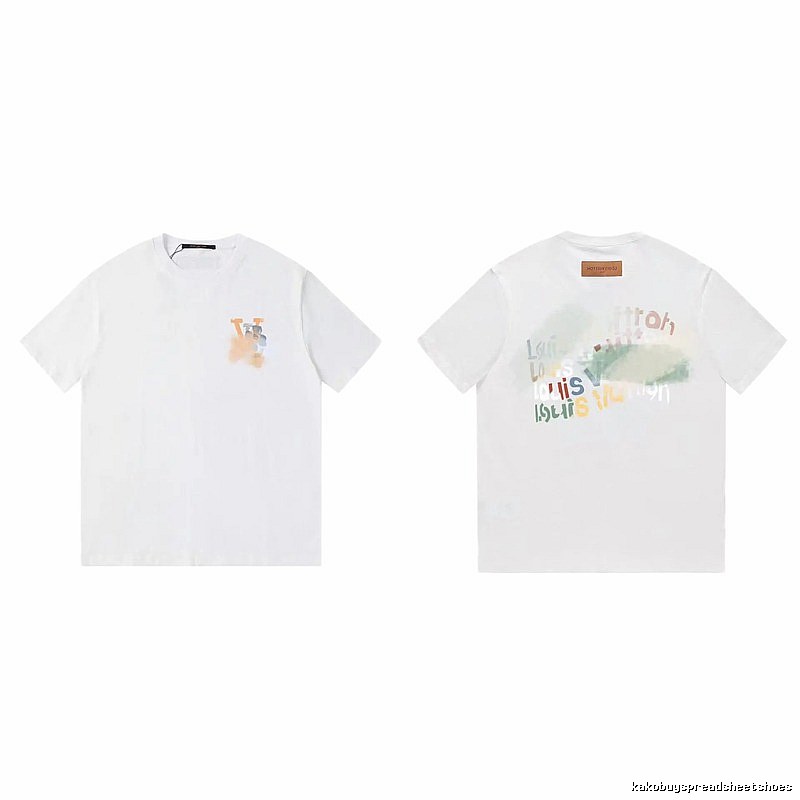 Louis Vuitton Letter Print Trendy Style White T-Shirt