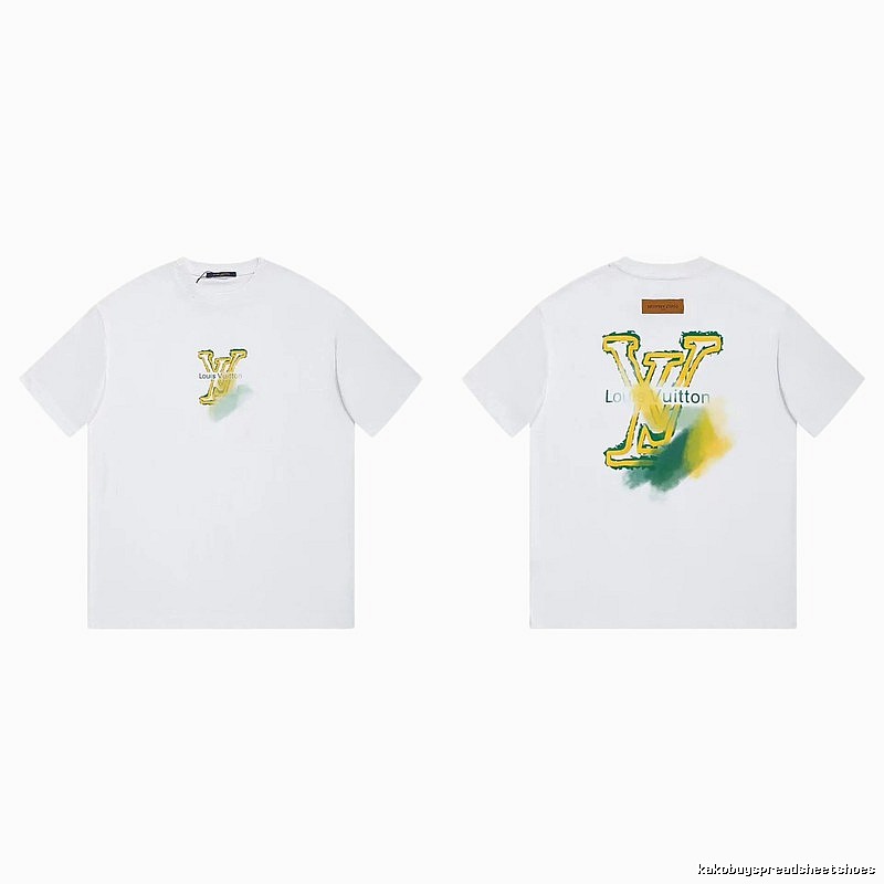 Louis Vuitton LV Printed Casual Style White T-Shirt