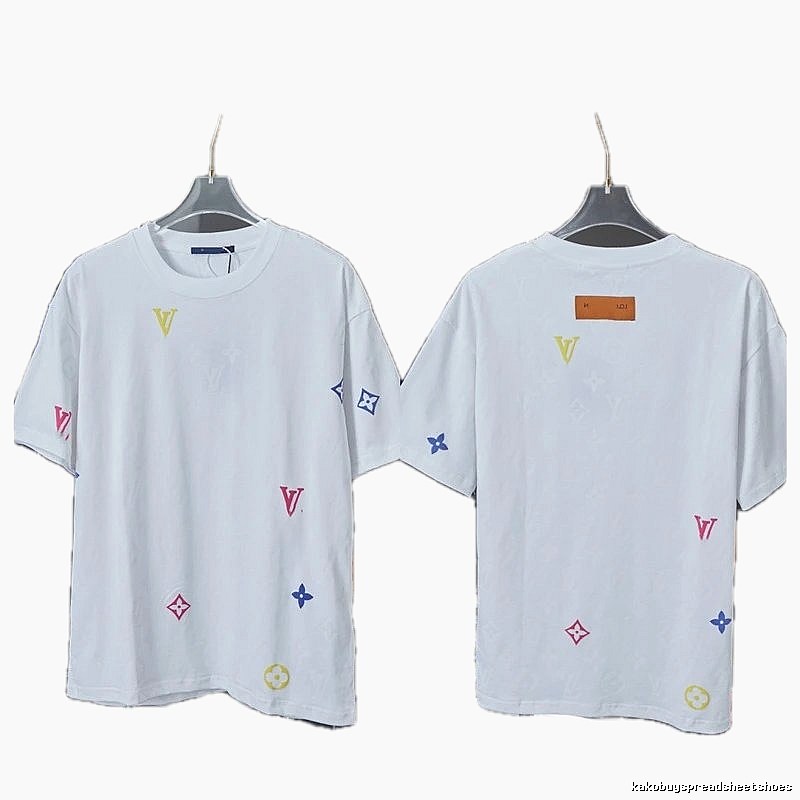 Louis Vuitton Monogram Casual Style White T-Shirt