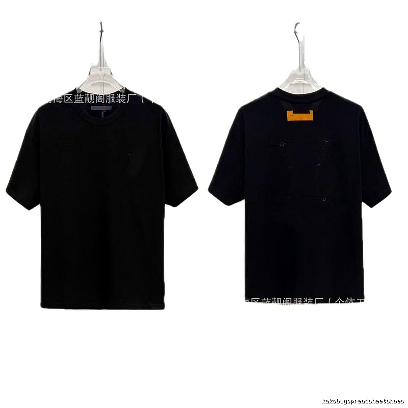 Louis Vuitton Monogram Trendy Cool Style Black Short-sleeve T-shirt