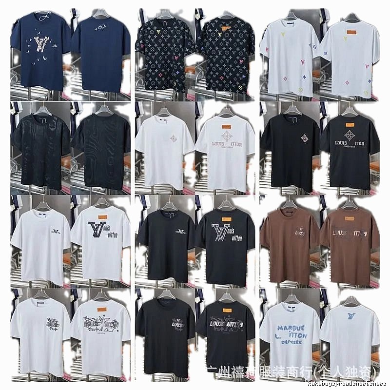 Louis Vuitton Monogram Trendy Multi-color Short-sleeve T-Shirt