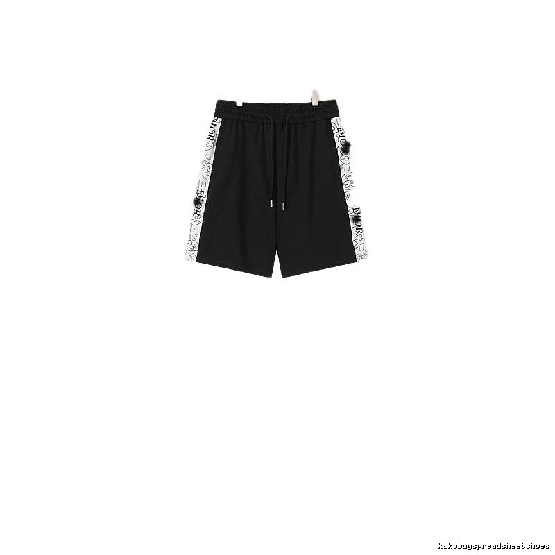 Louis Vuitton Side Print Casual Black Shorts