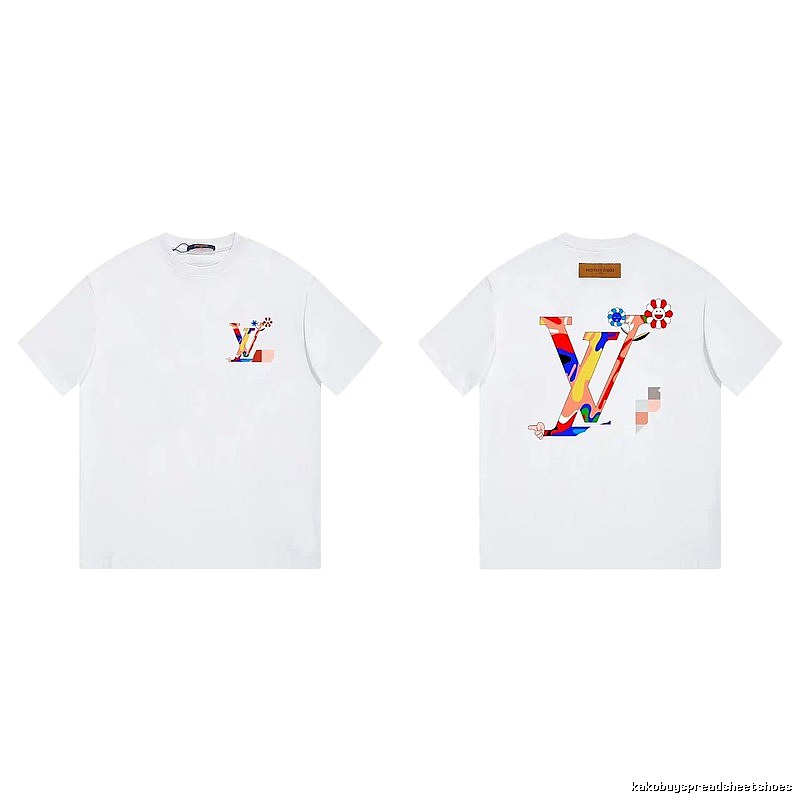 Louis Vuitton Sunflower Trendy White Short-sleeve T-shirt