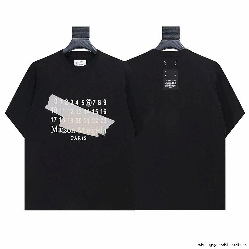Maison Margiela Digital Print High Street Black T-Shirt