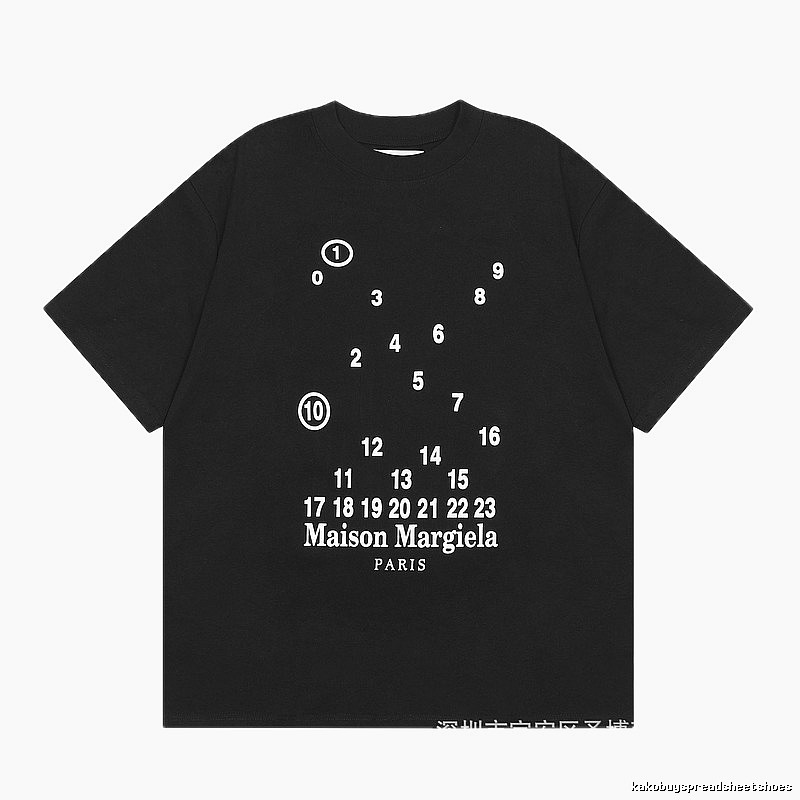 Maison Margiela Digital Print High Street Black T-Shirt