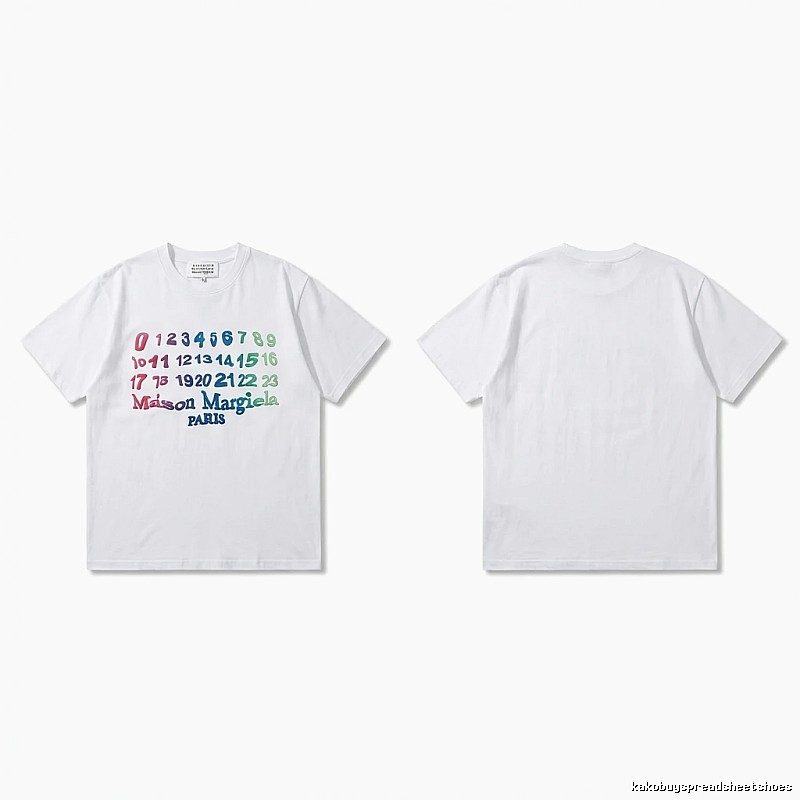 Maison Margiela digital-style white T-shirt