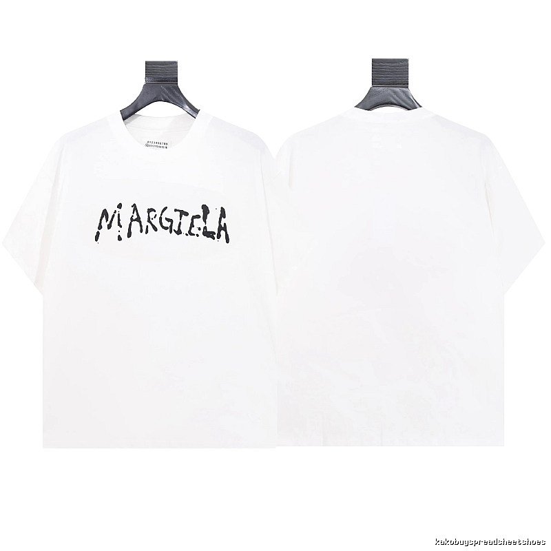 Maison Margiela Graffiti Street Style White T-shirt