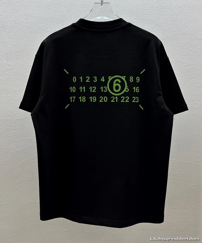 Maison Margiela MM6 Street Style Black T-Shirt