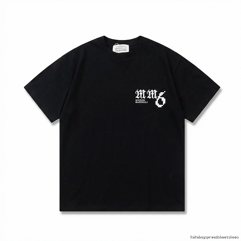 Maison Margiela pixel - style black T - shirt