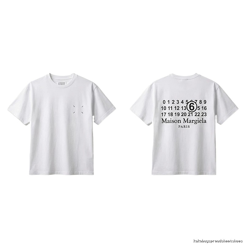 Maison Margiela white T-shirt with digital printing