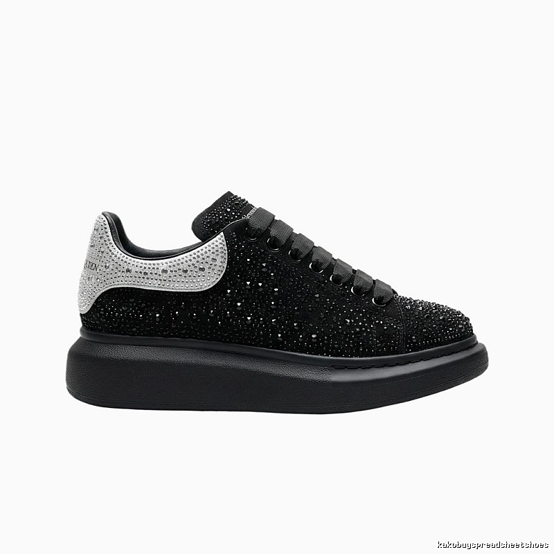 McQueen Thick-soled Trendy and Cool Black Shoes