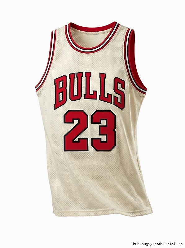 Michael Jordan retro-style off-white jersey