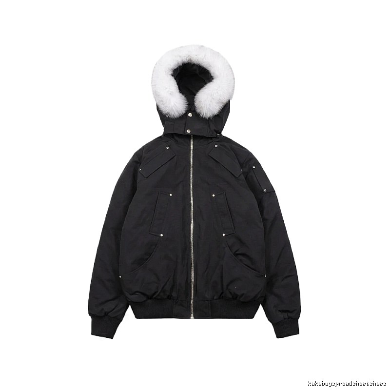 Michael Kors black utility-style down jacket