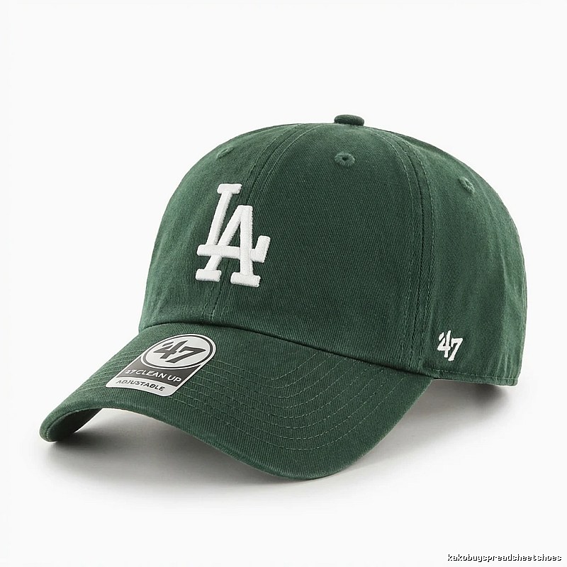 MLB baseball style dark green baseball cap