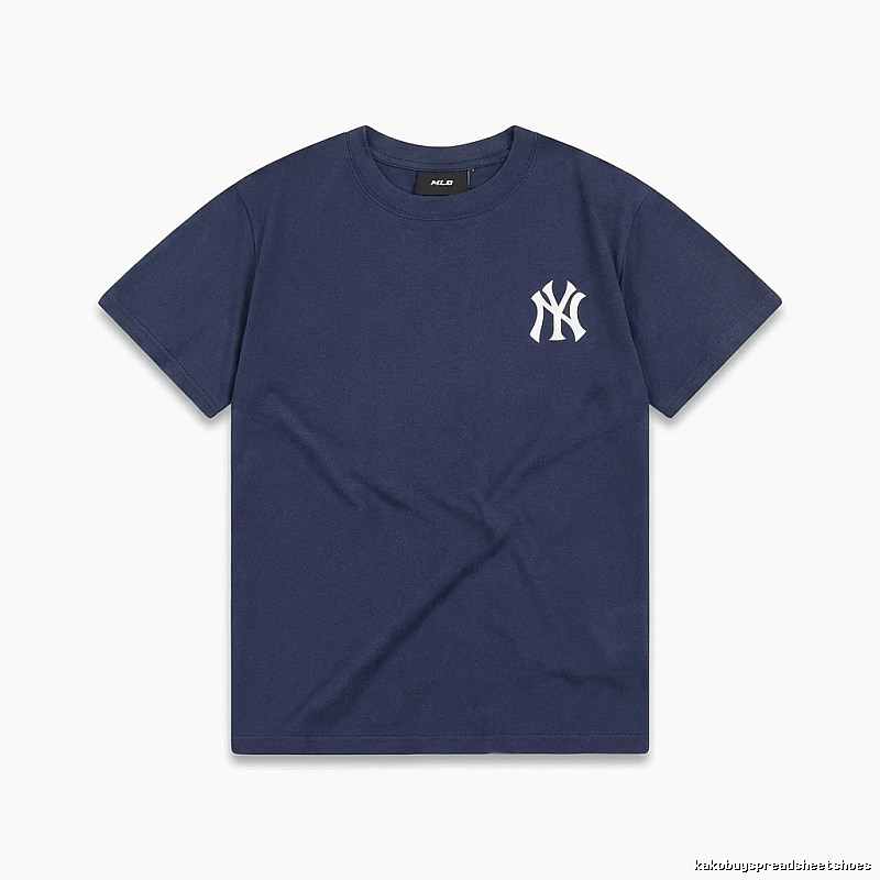 MLB Classic Simple Style Navy Blue T-shirt