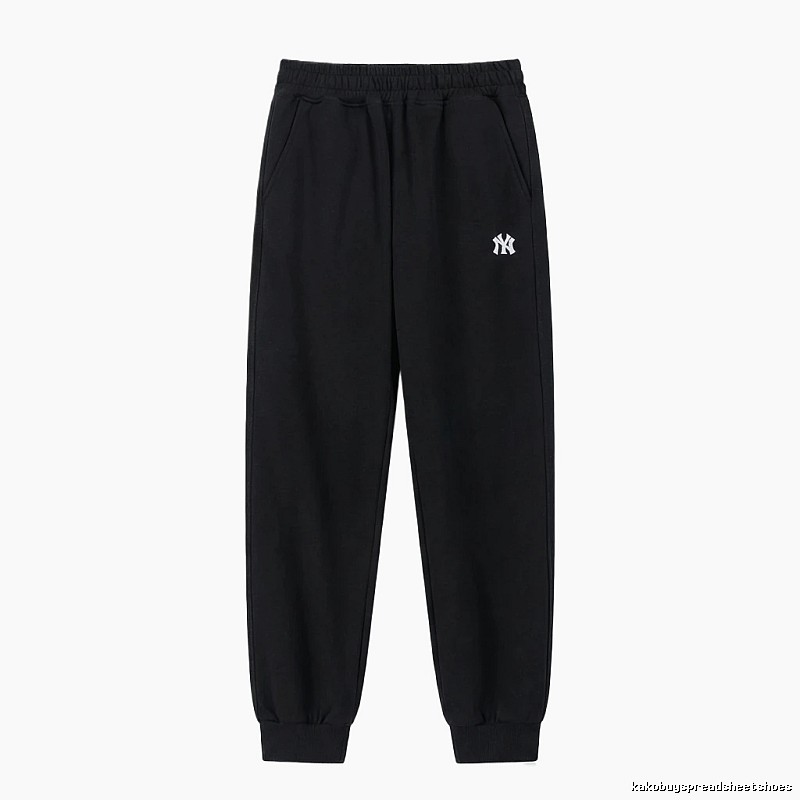 MLB large logo casual style black pants