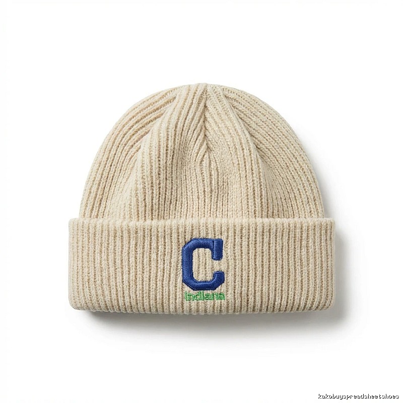 MLB letter minimalist style beige hat