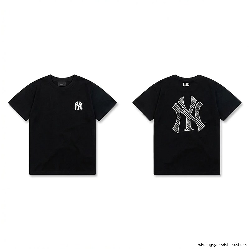 MLB NY Series Trendy and Cool Style Black T-shirt