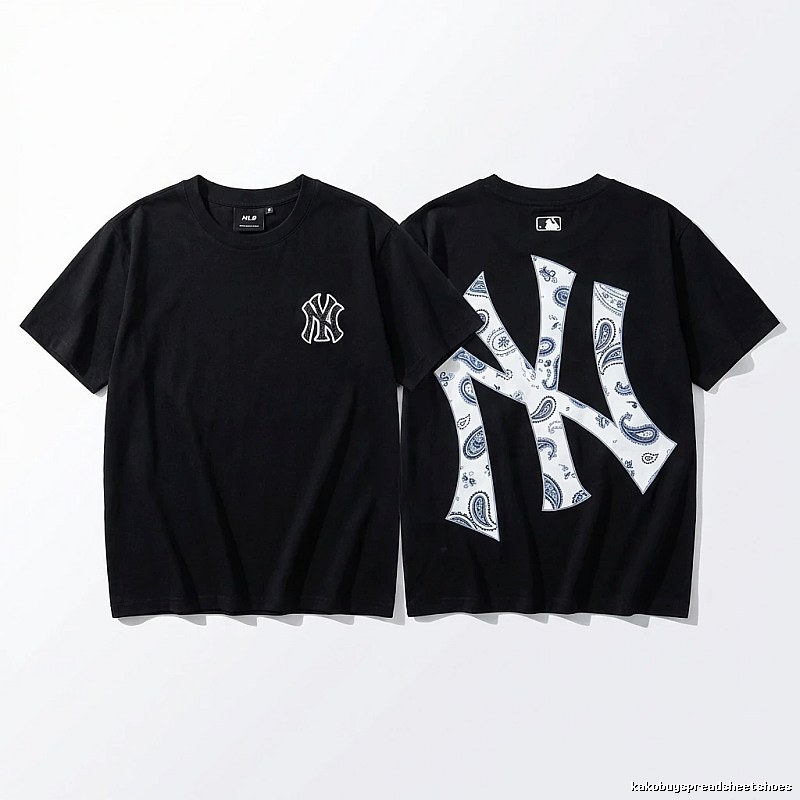 MLB Paisley Pattern Trendy Cool Black T-shirt