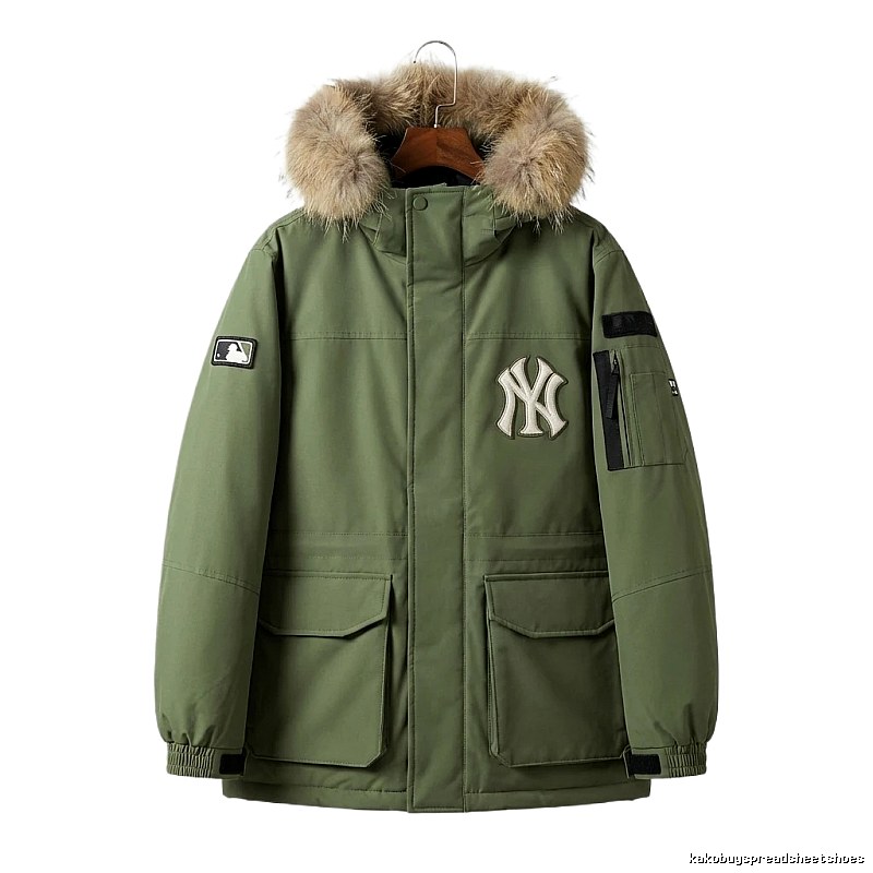 MLB trendy style army green down jacket