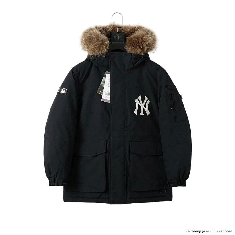 MLB workwear style black down jacket