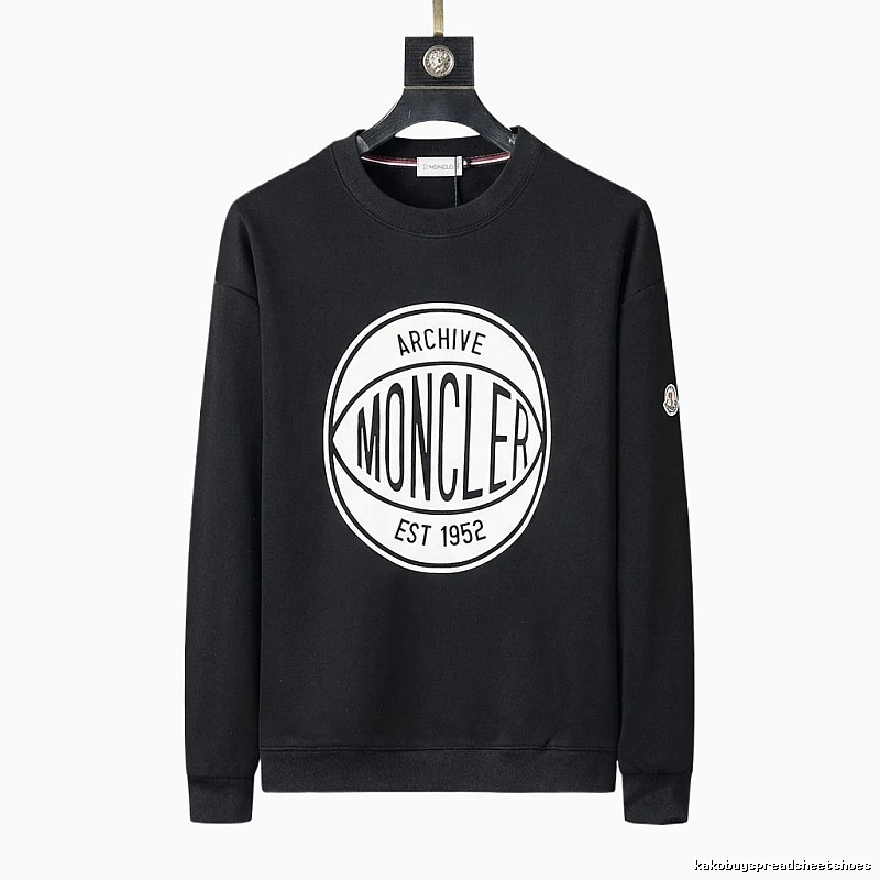 Moncler Archive Retro Style Black Sweatshirt